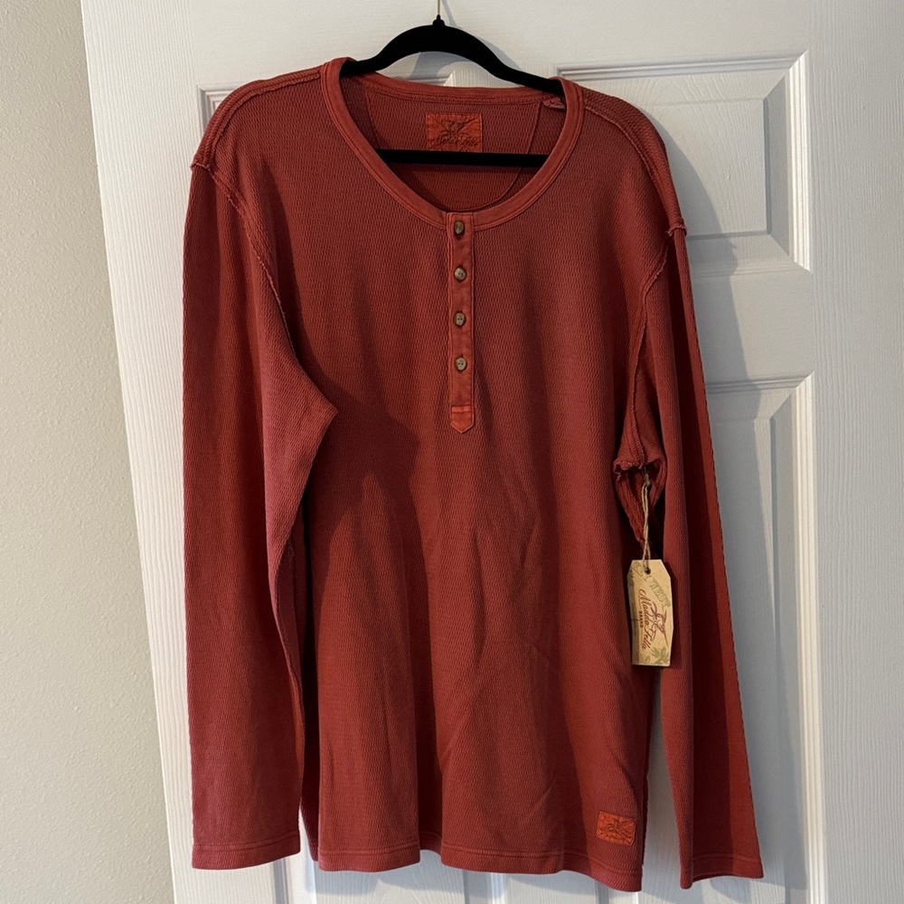 Madda Fella Bayside Long Sleeve Henley Shirt